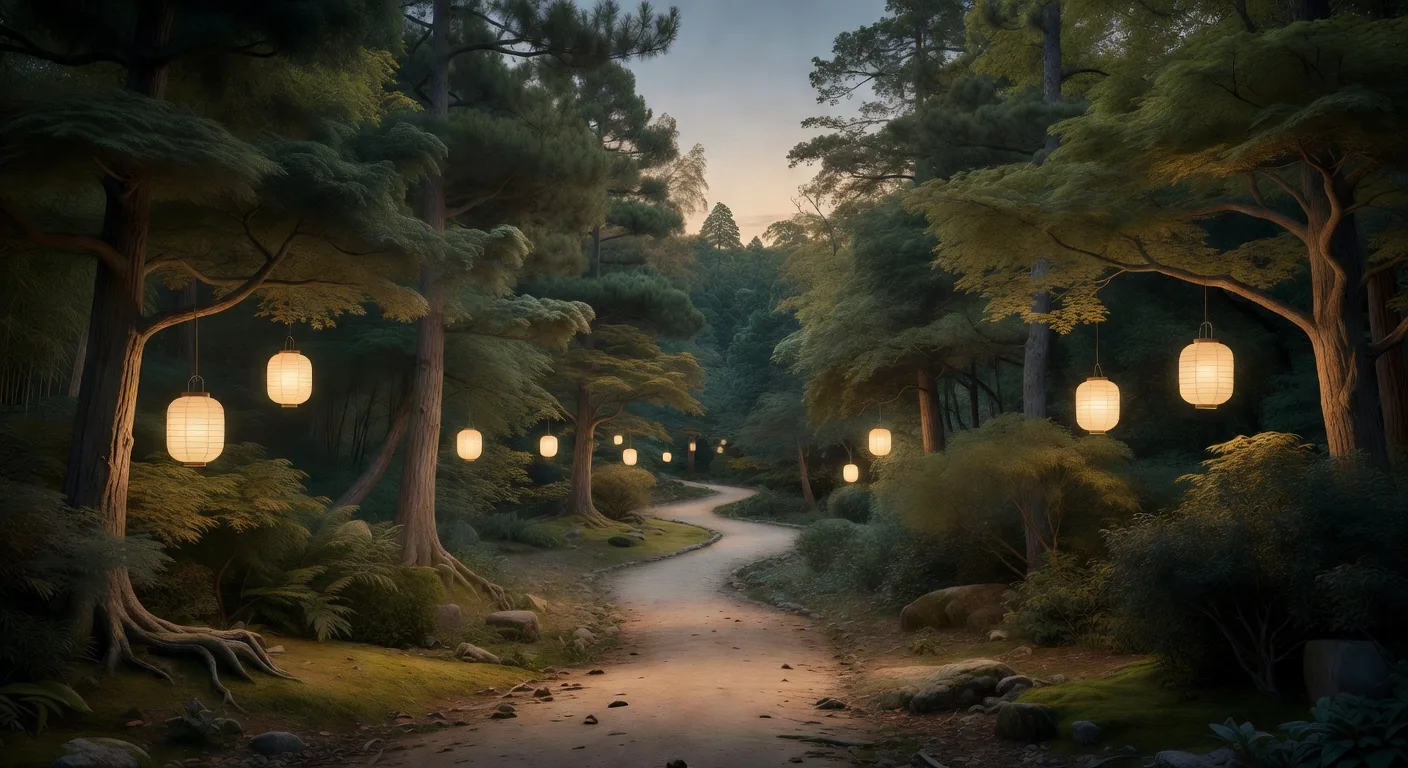 夕暮れの小道